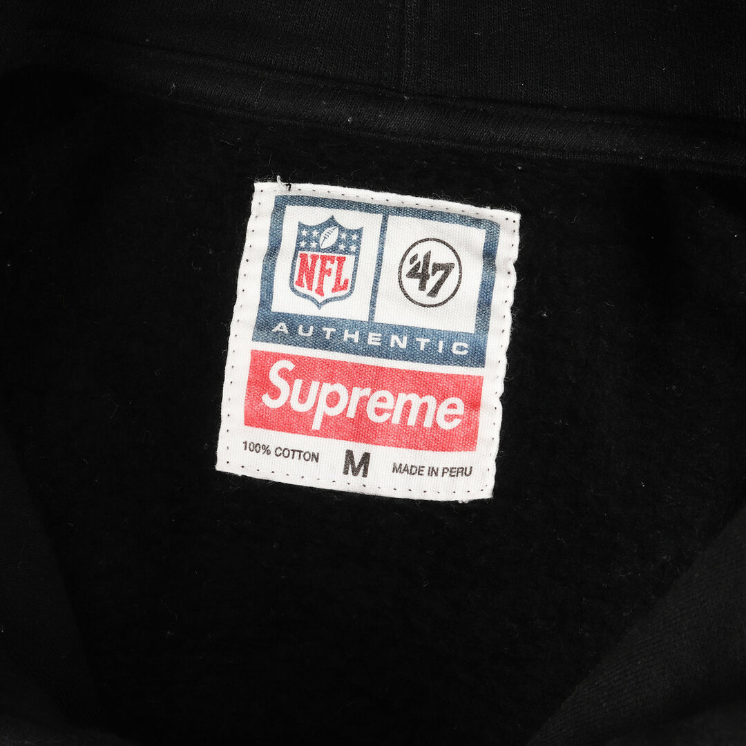 Supreme シュプリーム パーカー サイズ:M NFL Raiders レイダース チームロゴ スウェット パーカー Hooded Sweatshirt 19SS ブラック トップス フーディー フーデット スウェットシャツ コラボ 【メンズ】