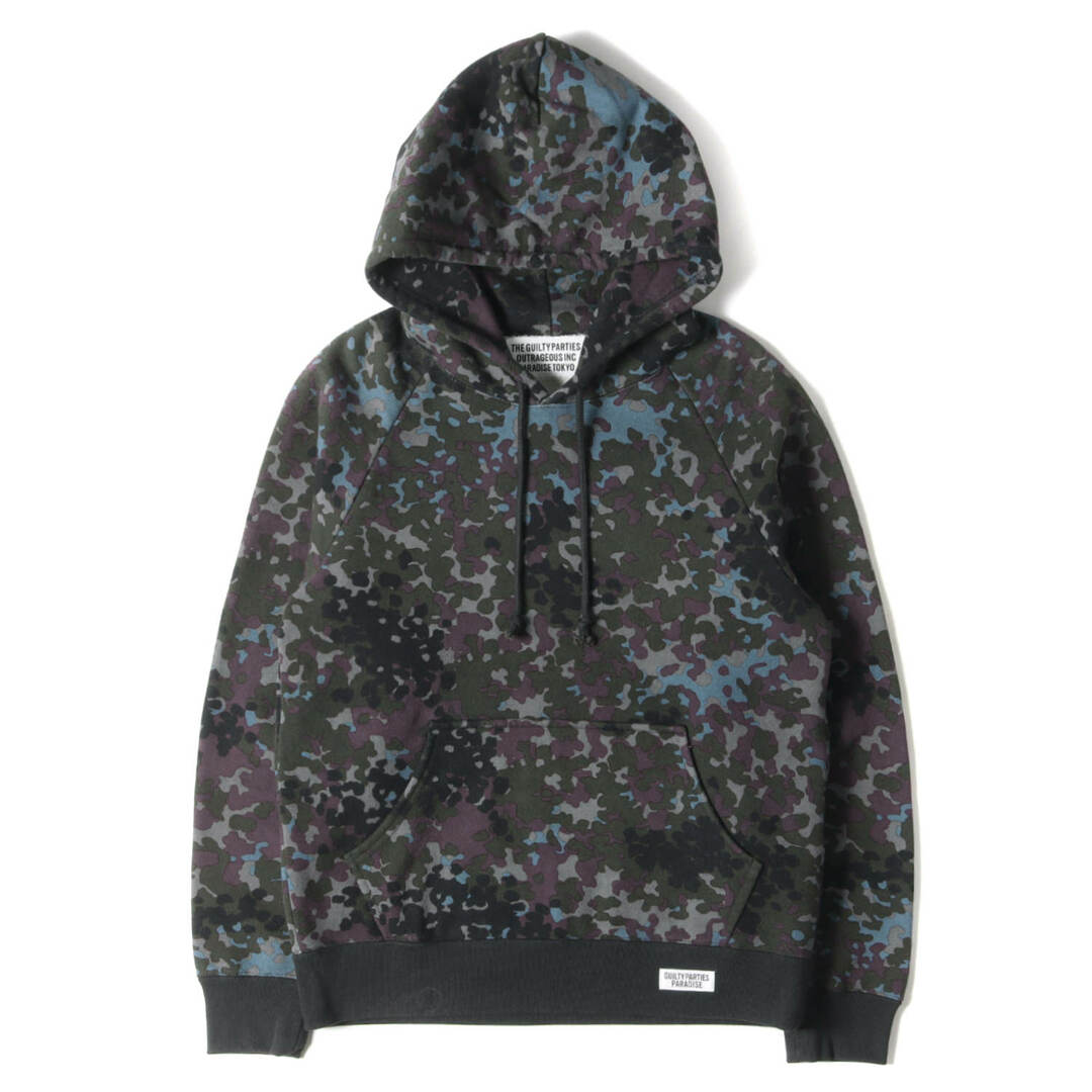 WACKO MARIA ワコマリア パーカー サイズ:M ストーンカモ ヘビー スウェット パーカー STONE CAMO HOODED SWEAT SHIRT カーキ グレー パープル トップス フーディー フーデッド スウェットシャツ 【メンズ】