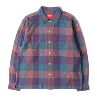 シュプリーム(Supreme)のSupreme シュプリーム シャツ サイズ:S 21AW クラシックロゴ チェック フランネル 長袖 シャツ Plaid Flannel Shirt マルチカラー トップス カジュアルシャツ 【メンズ】【中古】【美品】(シャツ)