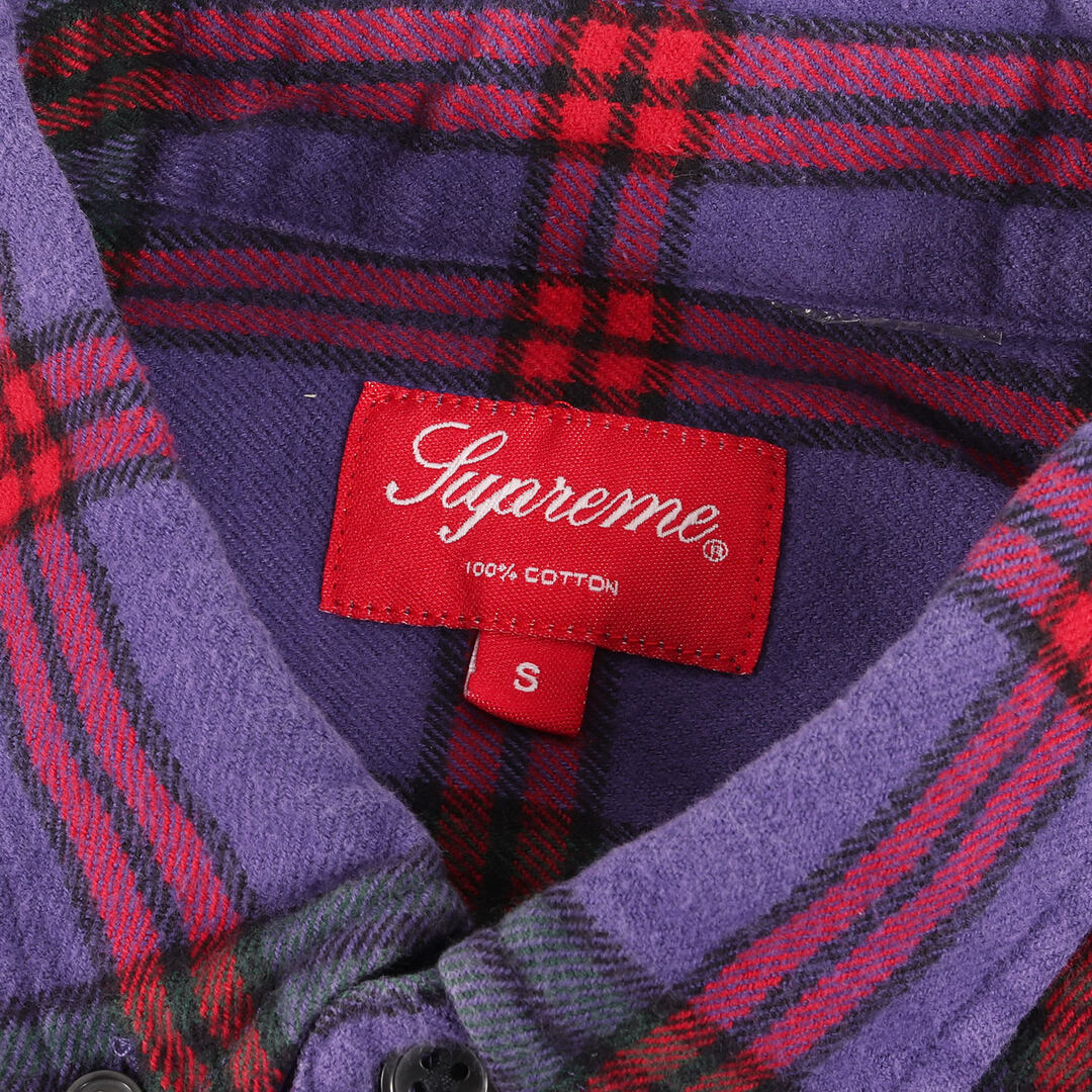 supreme 19aw tartan flannel shirt サイズS