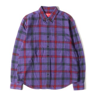 シュプリーム(Supreme)のSupreme シュプリーム シャツ サイズ:S タータンチェック ボタンダウン ネルシャツ Tartan Flannel Shirt 19AW パープル レッド トップス カジュアルシャツ 長袖 【メンズ】【中古】(シャツ)