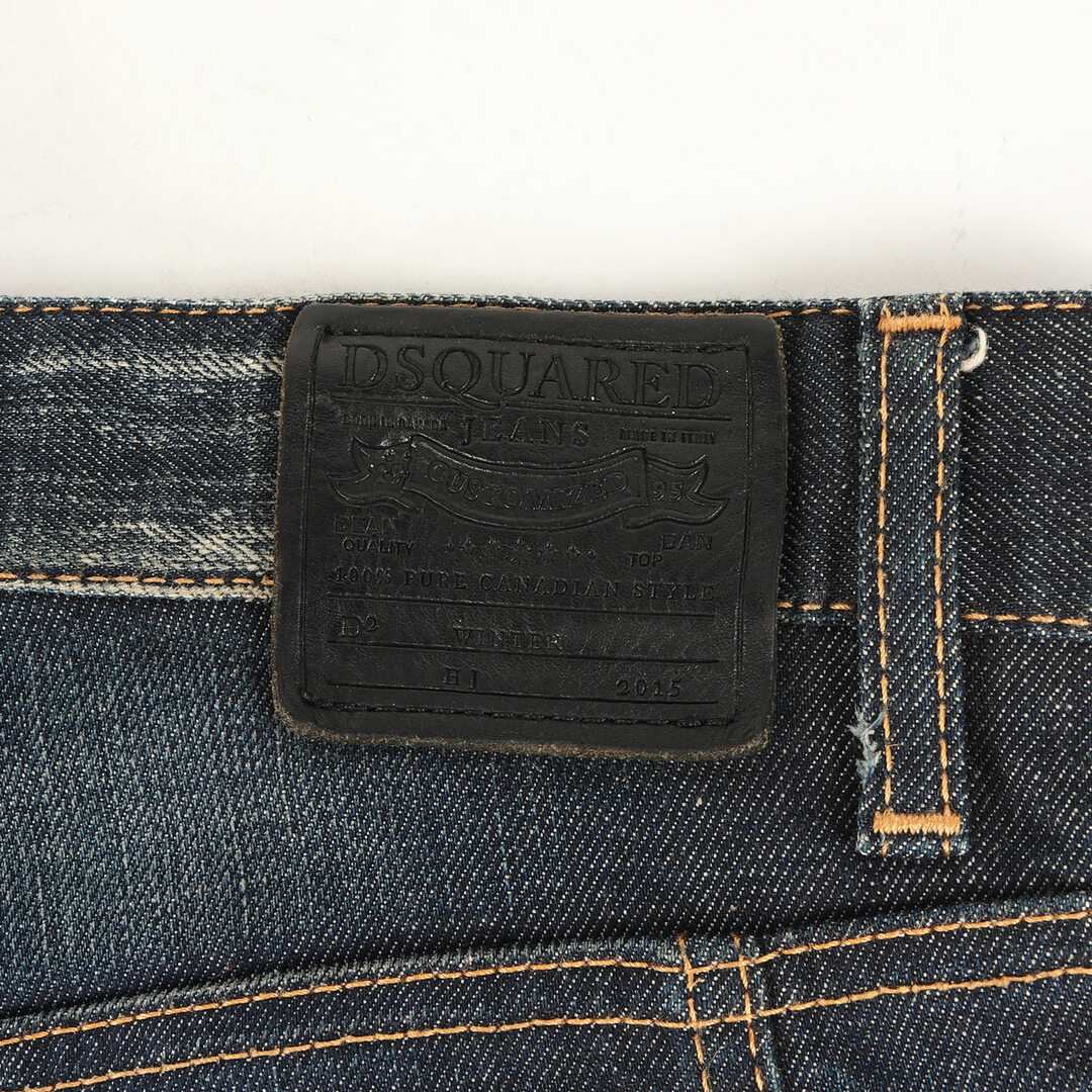 DSQUARED2 ディースクエアード デニムパンツ サイズ:44 ヴィンテージ加工 ストレッチ バイカー デニム パンツ Tidy Biker  Jean S71LB0223 ボトムス ジーンズ ジーパン インディゴ ブルー 【メンズ】【中古】