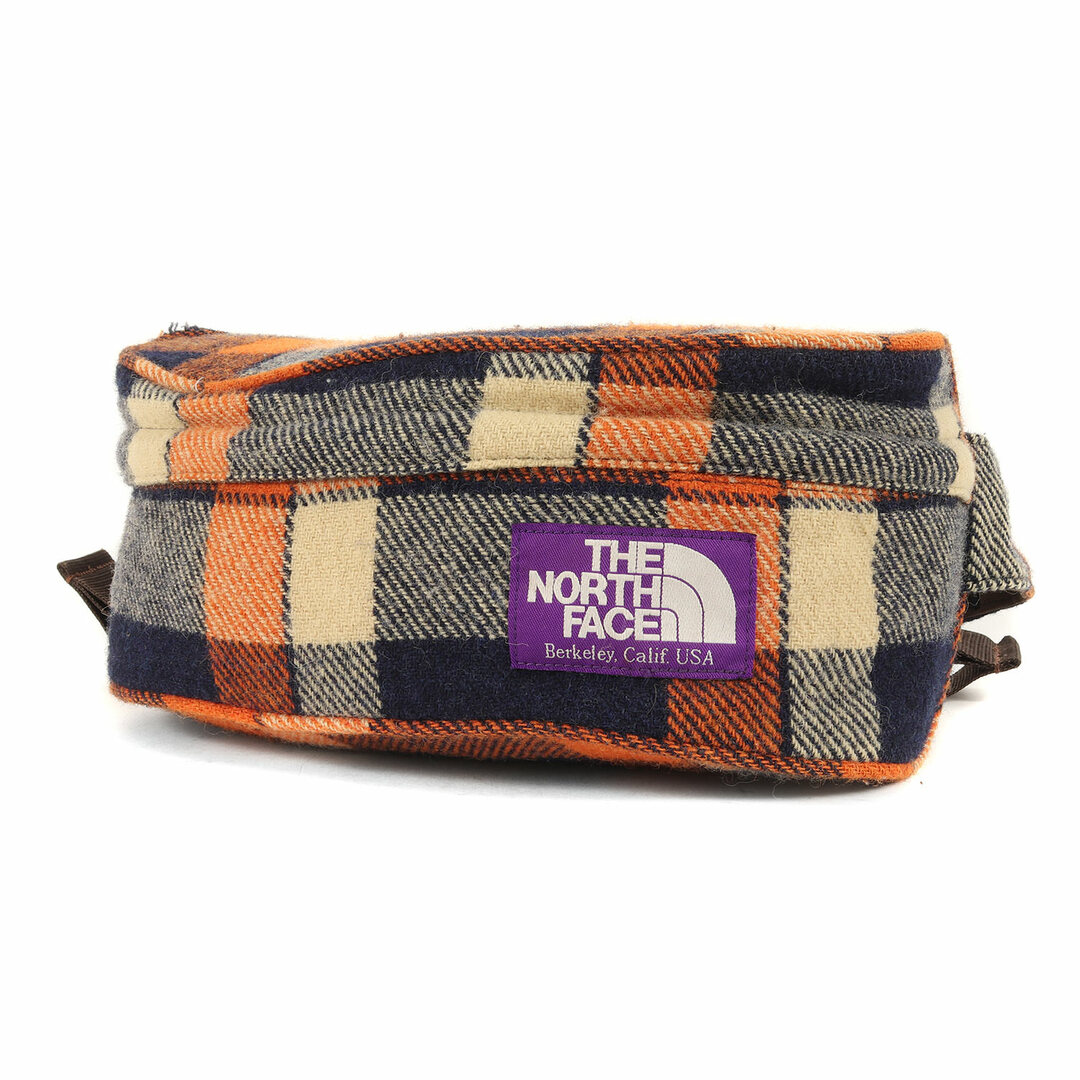 THE NORTH FACE PURPLE LABEL ノースフェイス パープルレーベル HARRIS TWEED ハリスツイード チェック ツイード ファニーパック ウエストバッグ オレンジ ネイビー カバン  【メンズ】