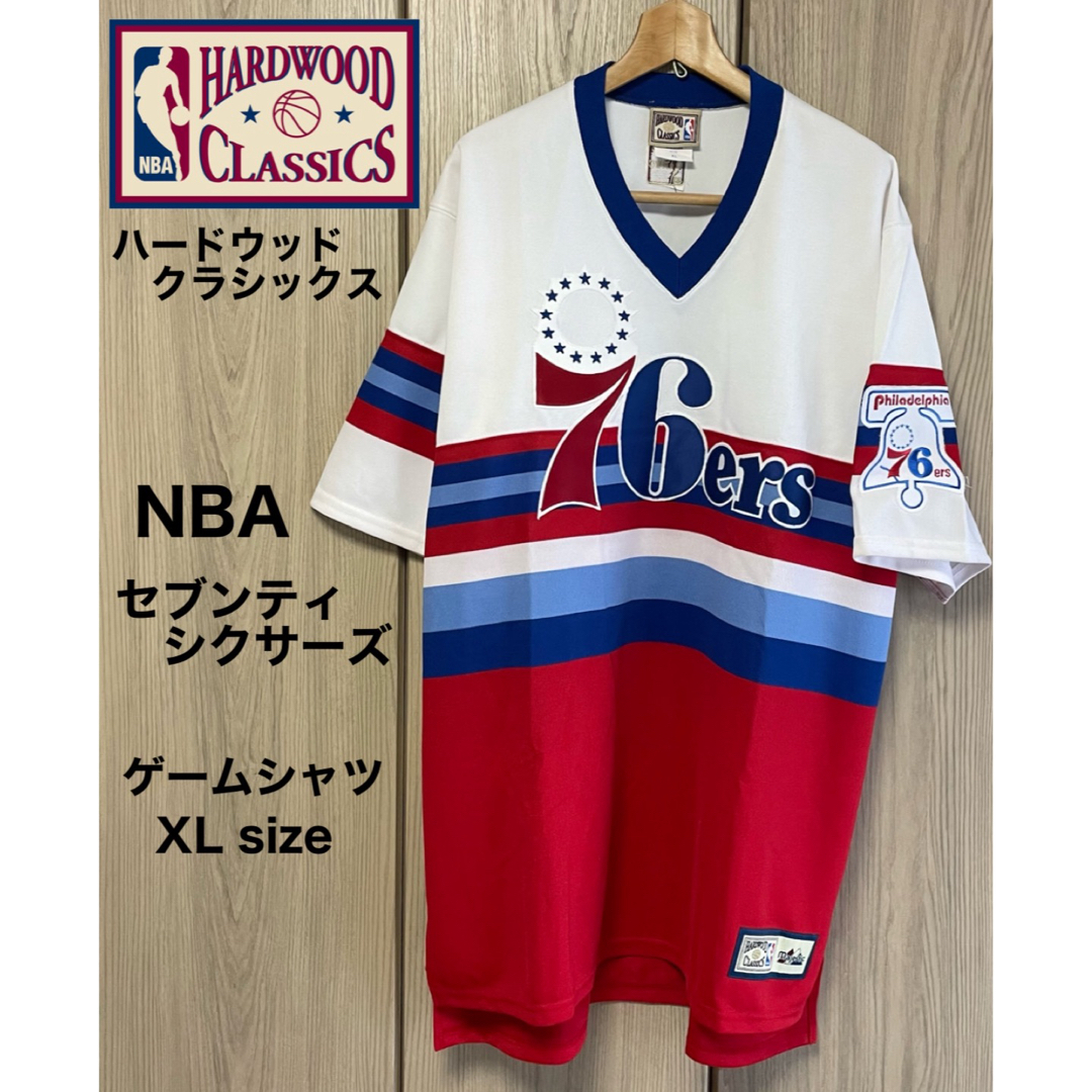 HARDWOOD CLASSICS シクサーズ ゲームシャツ ユニフォーム XL