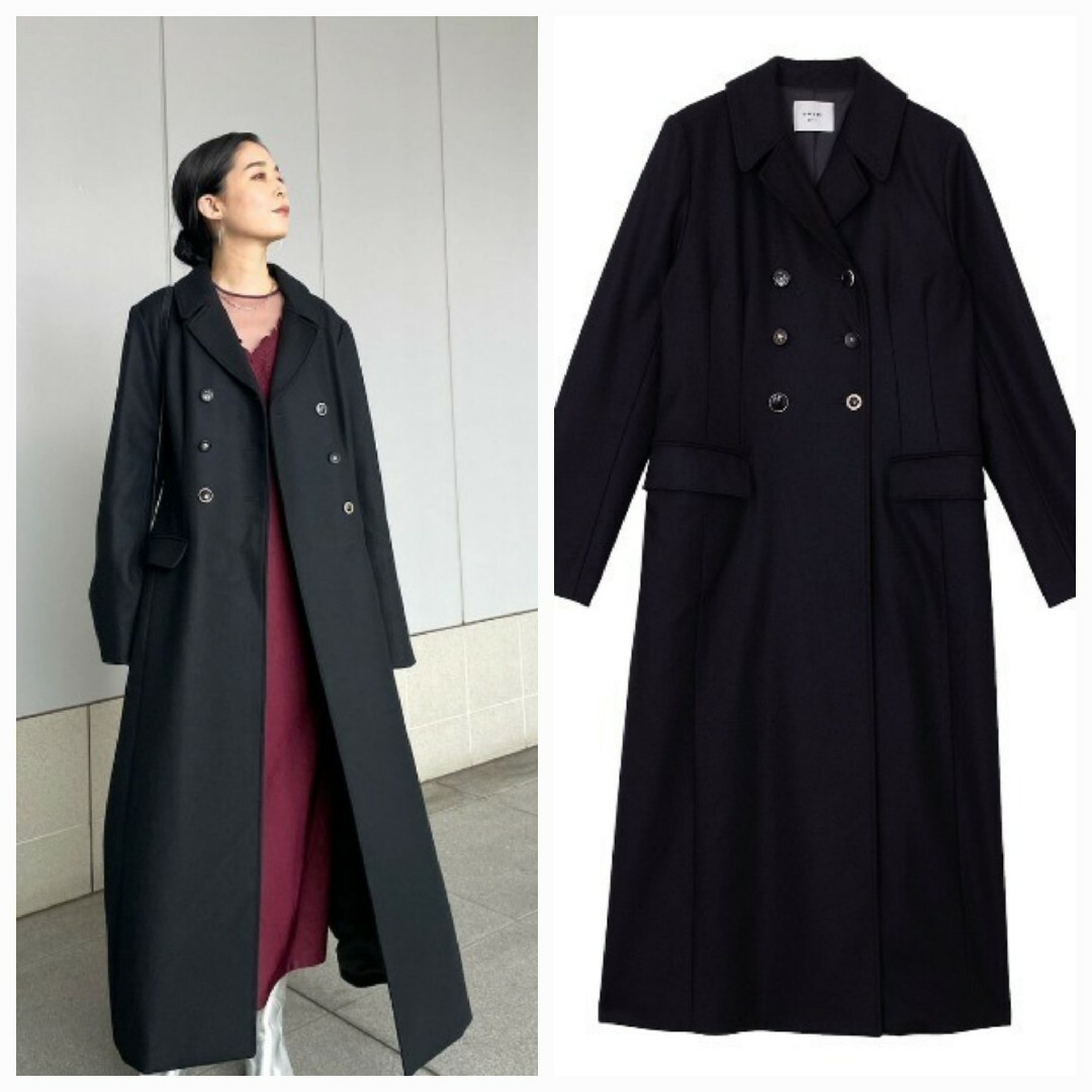 AmeriVINTAGE WAIST SHAPE ASSORT ボタンコート - ロングコート