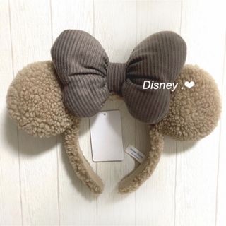 ディズニー(Disney)のDisney✨モコモコカチューシャ🤍ブラウン / 早い者勝ち‼️(カチューシャ)