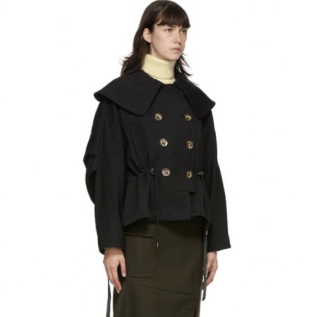 ENFOLD - ENFOLD Fine WOギャバBIG COLLAR SHORT JACKETの通販 ENFOLD - ENFOLD Fine WOギャバBIG COLLAR SHORT JACKETの通販