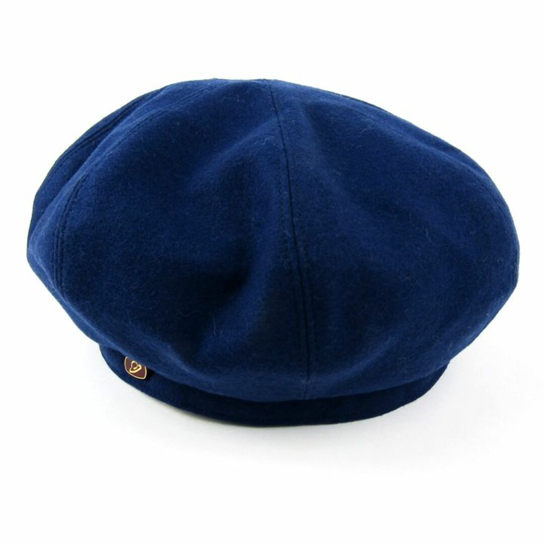 ボルサリーノ ベレー帽 無地 日本製 ブランド 帽子 秋冬 レディース メンズ 59cmサイズ ネイビー Borsalino