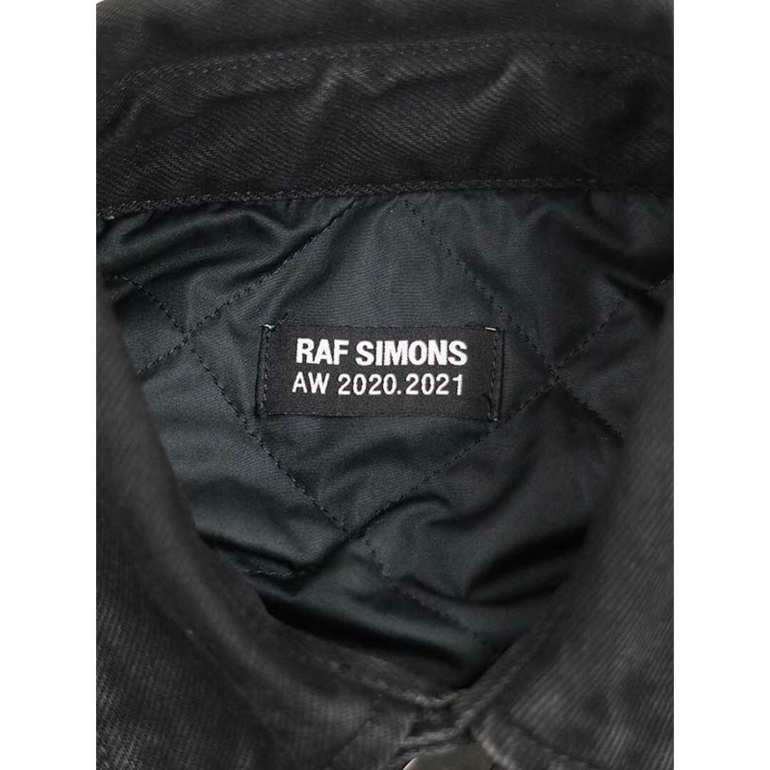 RAF SIMONS ラフシモンズ 20AW RSパッチオーバーサイズパデッドデニムジャケット ブラック S