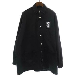 RAF SIMONS ラフシモンズ 20SS BIG FIT DENIM SHIRT ビッグフィットデニムシャツ ブラック　201-248-10134