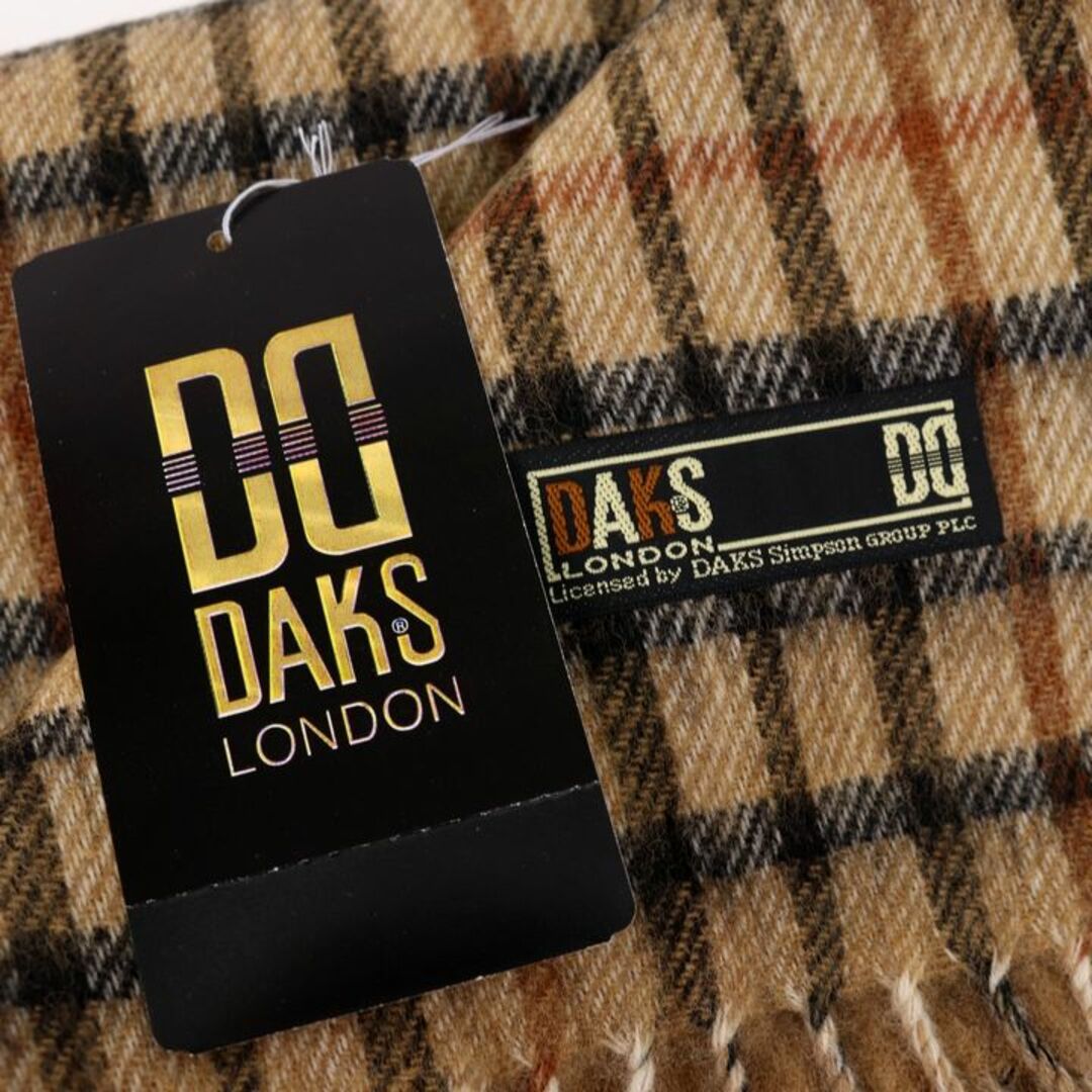DAKS - ダックス マフラー 未使用 ウール100%/カシミヤ混 チェック柄