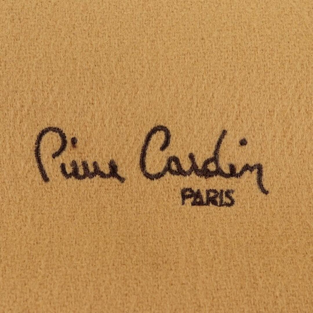 ピエールカルダン マフラー 無地 ロゴ刺繍 ブランド 小物 メンズ レディース ベージュ Pierre Cardin