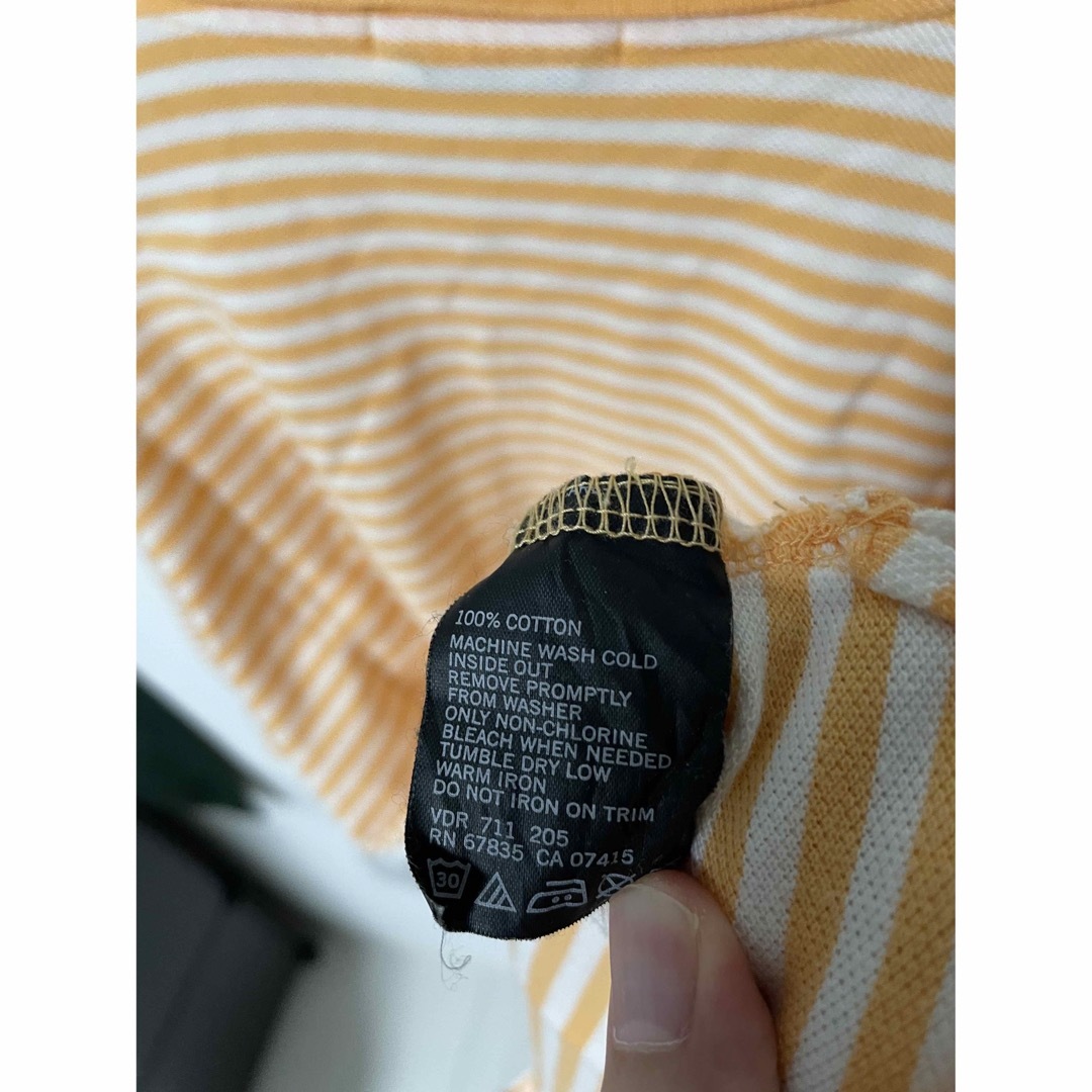NAUTICA(ノーティカ)の【古着】NAUTICA ノーティカ 刺繍ロゴ オーバーサイズボーダー　ポロシャツ メンズのトップス(ポロシャツ)の商品写真