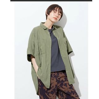 アメリカンホリック(AMERICAN HOLIC)のアメリカンホリック　新品　BIGシャツ　M　ユニクロ　GU　コカ(シャツ/ブラウス(半袖/袖なし))