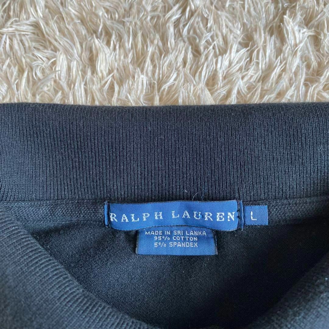 Ralph Lauren(ラルフローレン)の【極美品】　ラルフローレン　ポロシャツ　イタリア　ストレッチ　ナンバリング　Ｌ レディースのトップス(ポロシャツ)の商品写真