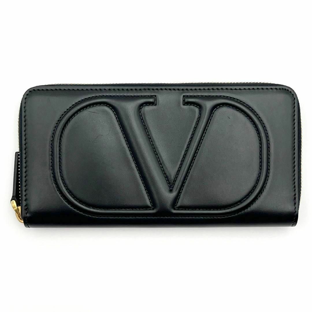 【超美品】ヴァレンティノ　VALENTINO メンズ　財布　長財布 　ジップ