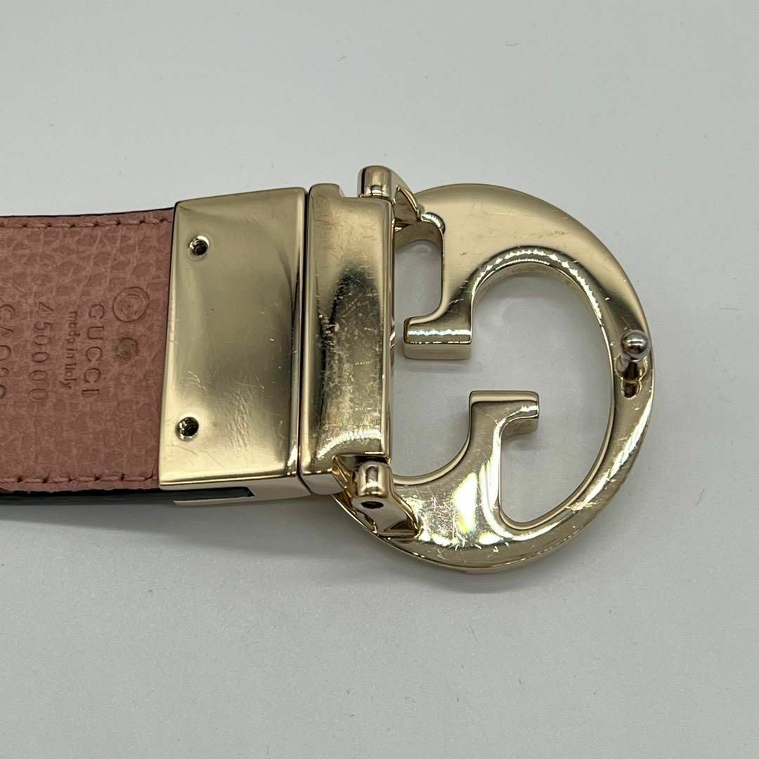 ✨️美品✨️GUCCI 変則インターロッキング リバーシブル レディースベルト