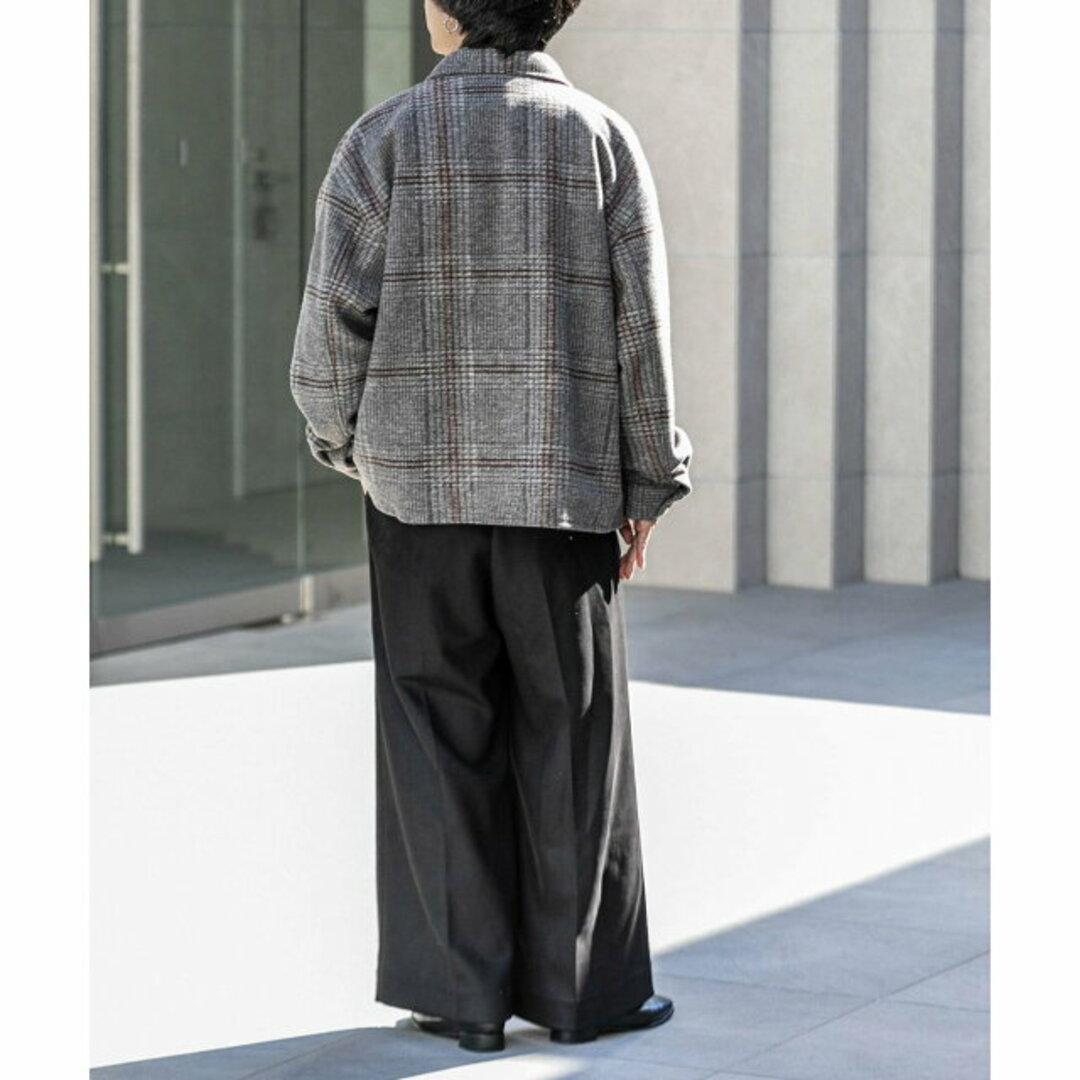 SENSE OF PLACE by URBAN RESEARCH(センスオブプレイスバイアーバンリサーチ)の【CHARCOAL】【L】NewZealandWoolCPOブルゾン メンズのジャケット/アウター(ブルゾン)の商品写真