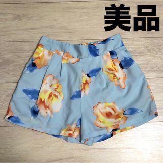 春、夏物　花柄ショートパンツ　(ショートパンツ)