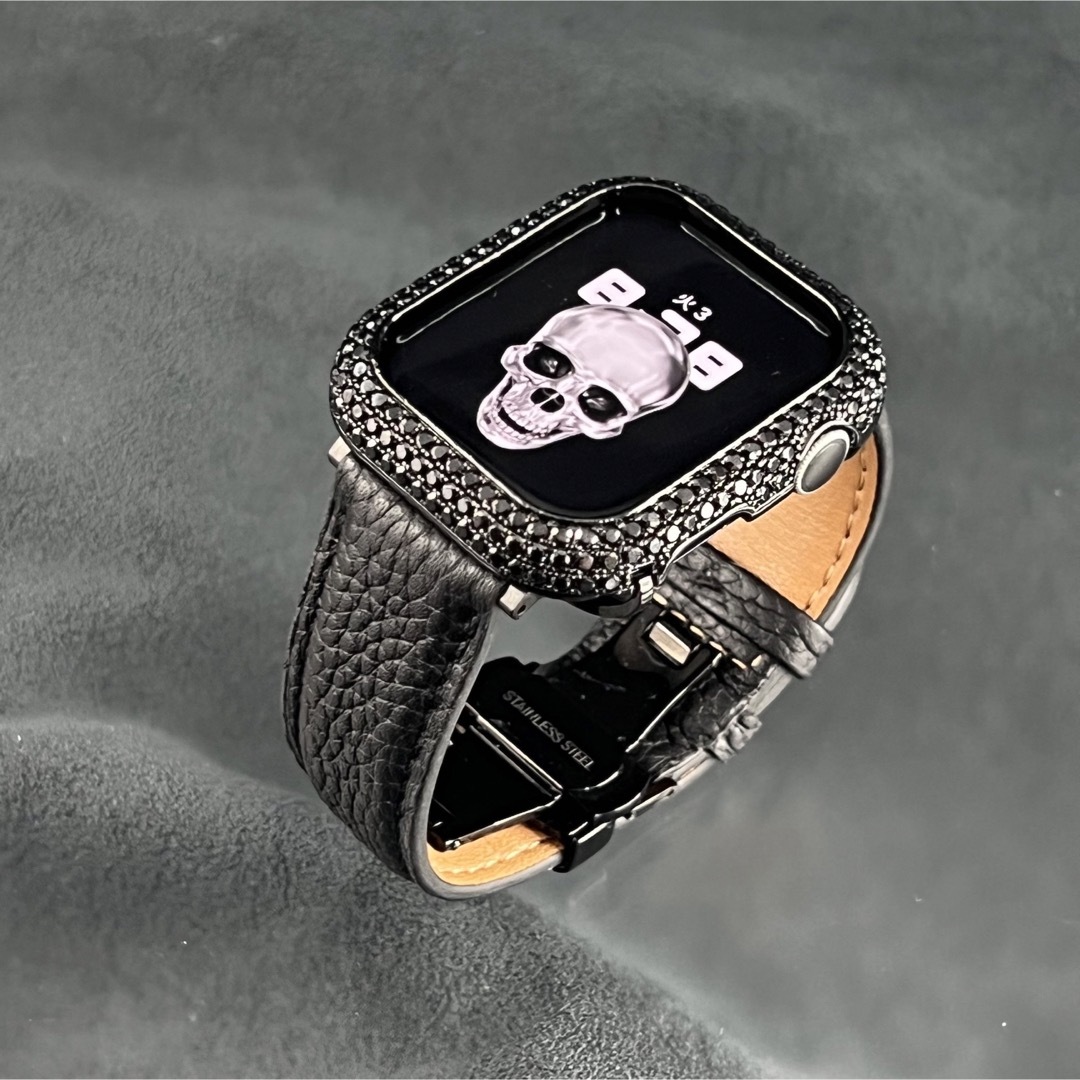 アップルウォッチ czダイヤモンドベゼル ベルトセット