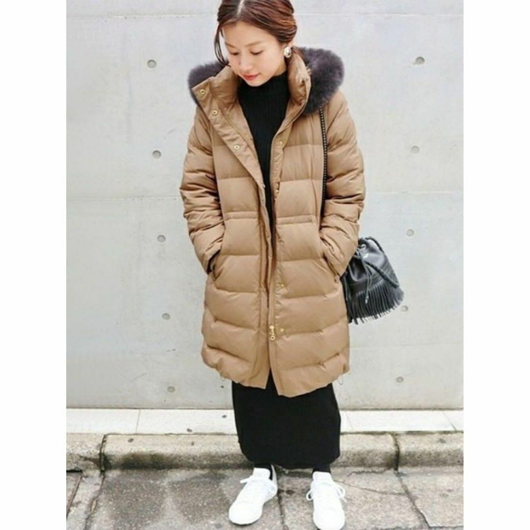 IENA - 【美品】IENA タフタロングダウンコート フレンチダウン