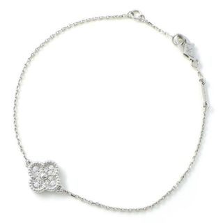 ヴァンクリーフアンドアーペル(Van Cleef & Arpels)のヴァンクリーフ＆アーペル Van Cleef & Arpels ブレスレット スウィートアルハンブラ VCARO85600 1モチーフ 12ポイント ダイヤモンド 計0.08ct K18WG 【中古】(ブレスレット/バングル)