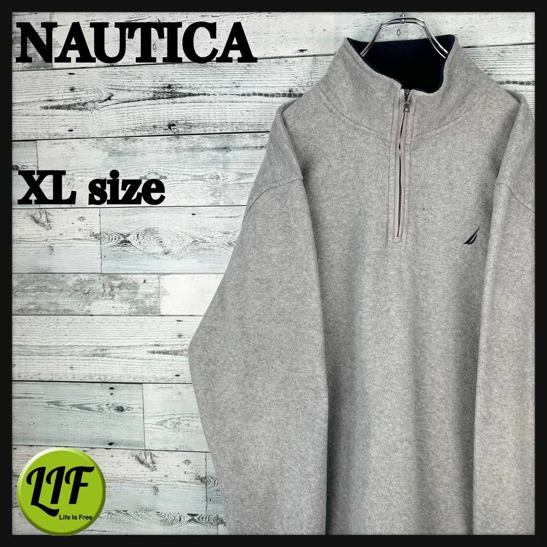 NAUTICA - 【希少‼︎】ノーティカ 刺繍ロゴ ボア ハーフジップ ...