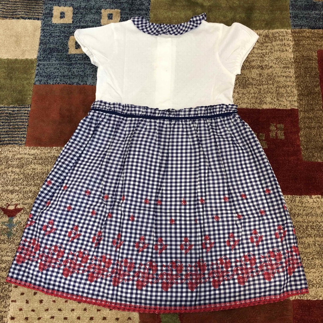 センスオブワンダー 野イチゴ 刺繍 ワンピース 120