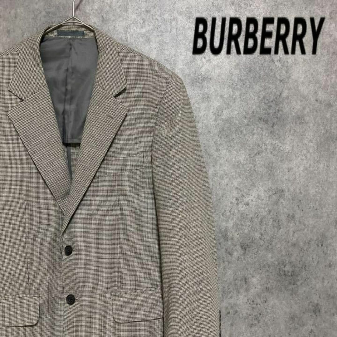 バーバリー BURBERRY 千鳥柄 テーラードジャケット メンズ AB3 古着 | フリマアプリ ラクマ