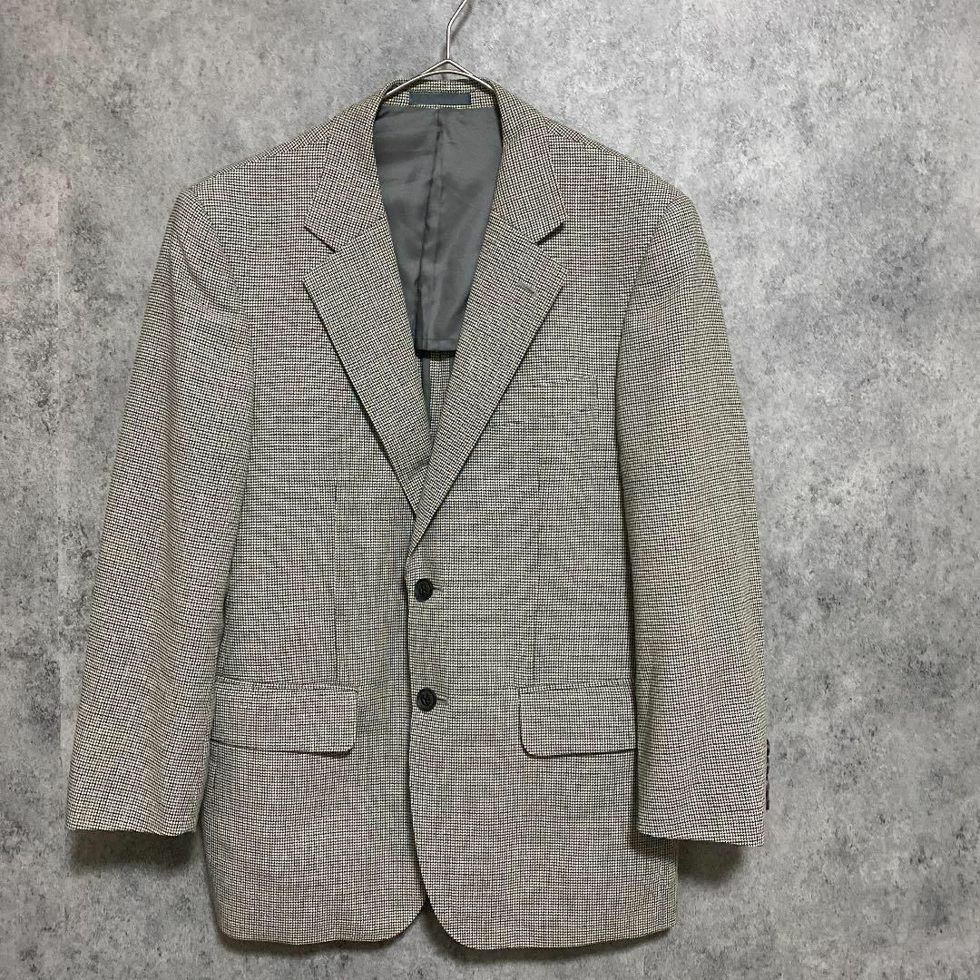 バーバリー BURBERRY 千鳥柄 テーラードジャケット メンズ AB3 古着
