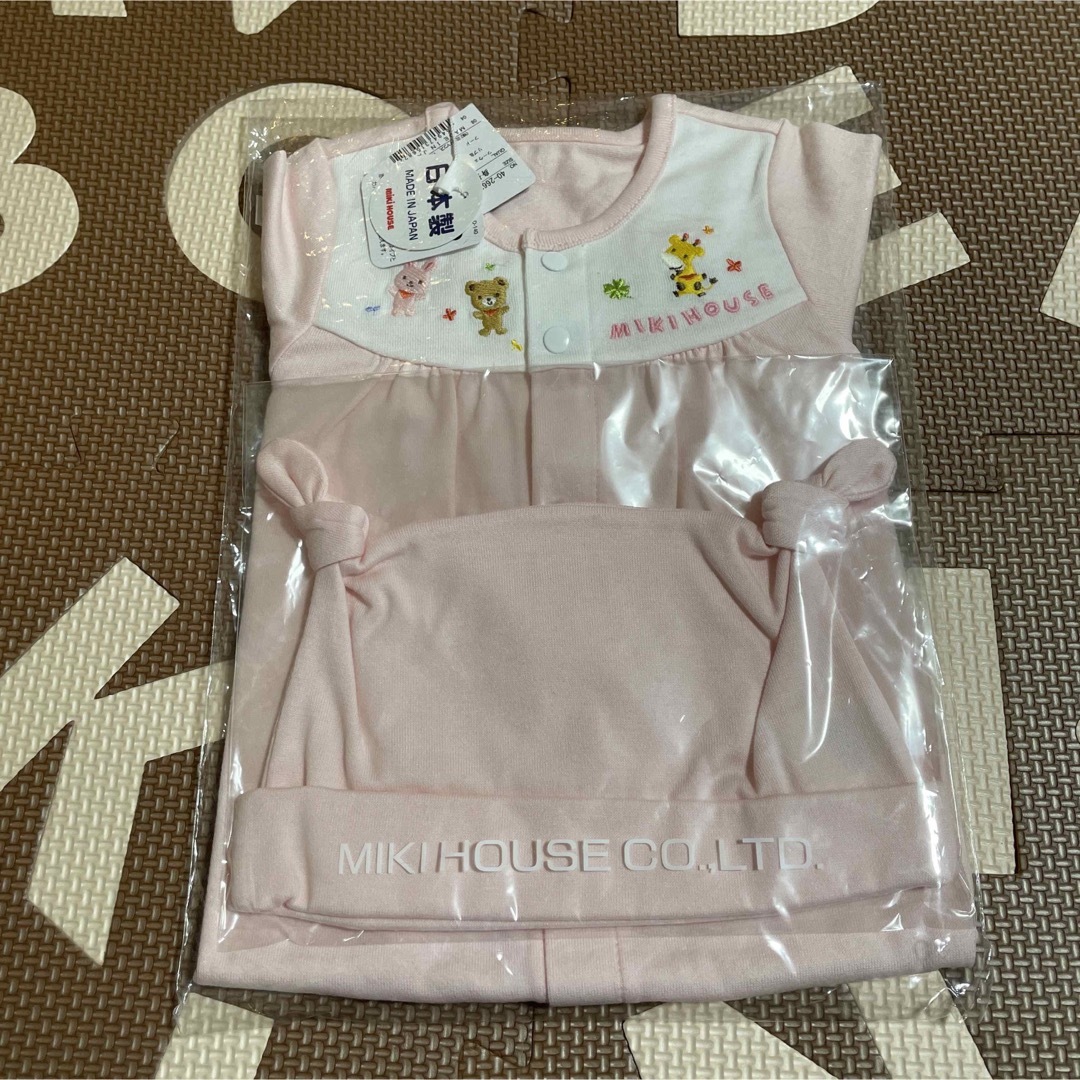 mikihouse - 【新品未使用】ミキハウス☆動物刺繍ツーウェイオール