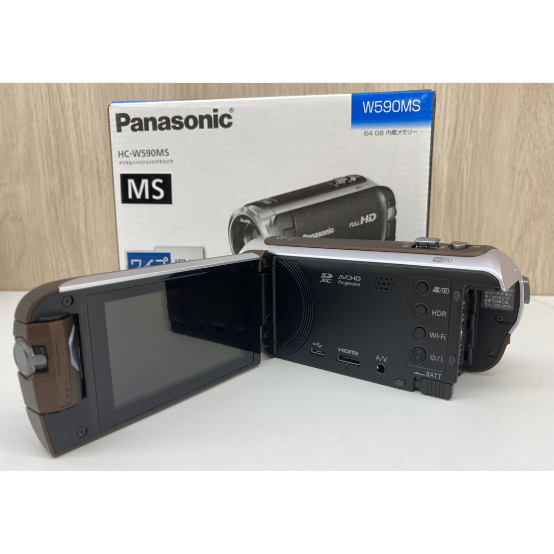Panasonic(パナソニック)のPanasonic HC-W590MS 美品　ブラウン64G内蔵 スマホ/家電/カメラのカメラ(ビデオカメラ)の商品写真