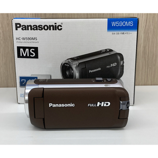 パナソニック(Panasonic)のPanasonic HC-W590MS 美品　ブラウン64G内蔵(ビデオカメラ)