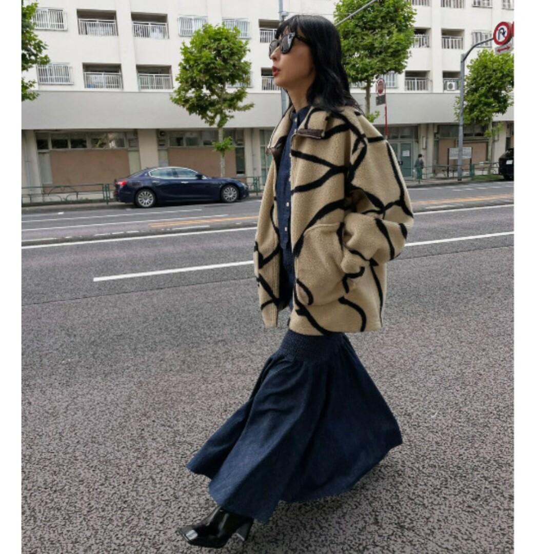 【AMERI】2WAY REVERSIBLE BOA JACKET