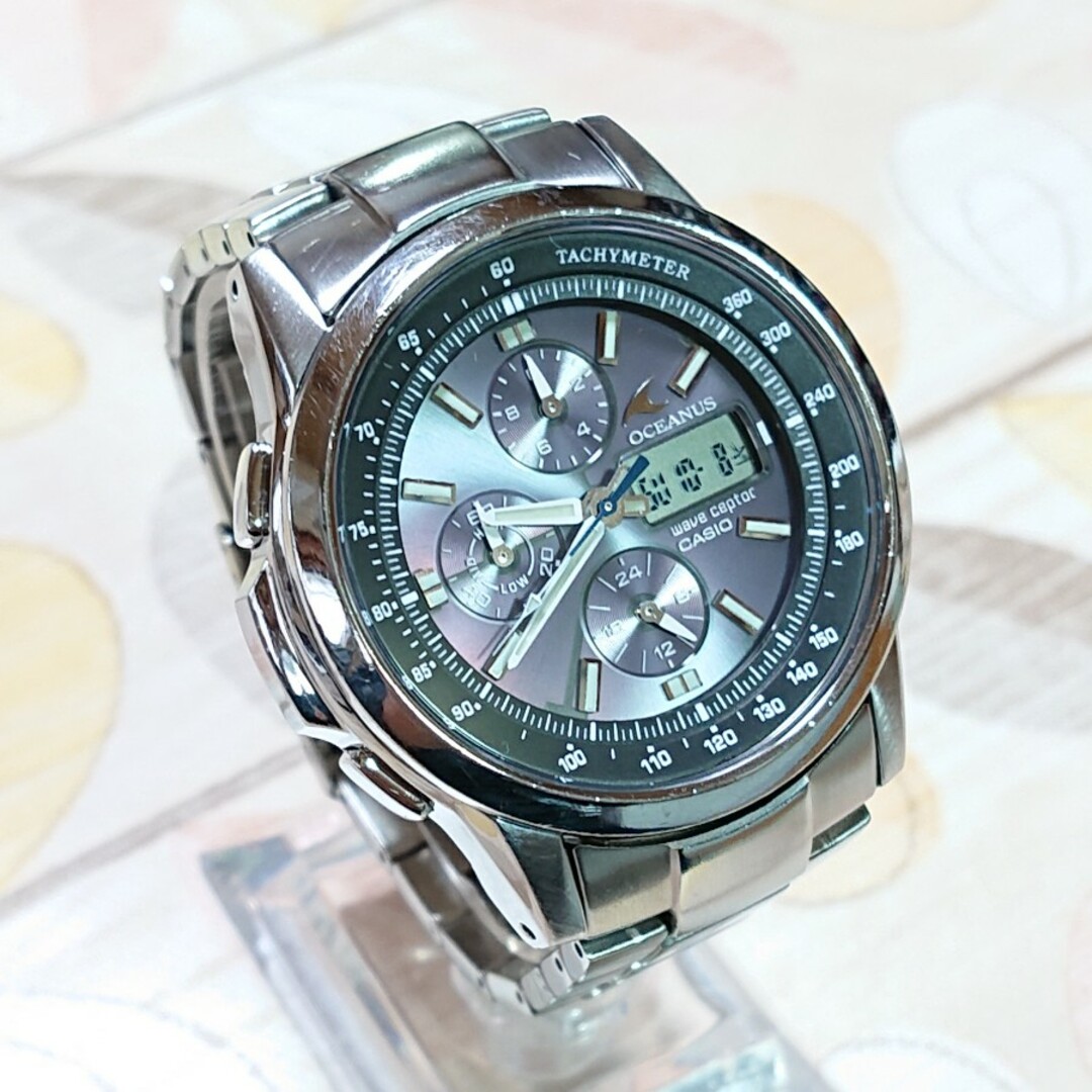 良品【CASIO／OCEANUS】電波ソーラー メンズ腕時計 OCW-500TD