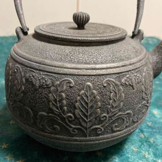金属工芸 やかんケトル 銀?錫?-