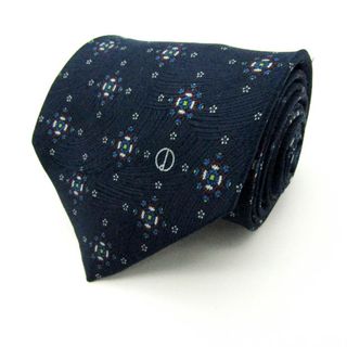 ダンヒル(Dunhill)のダンヒル ブランド ネクタイ シルク 小紋柄 花柄 伊製生地 メンズ ネイビー Dunhill(ネクタイ)