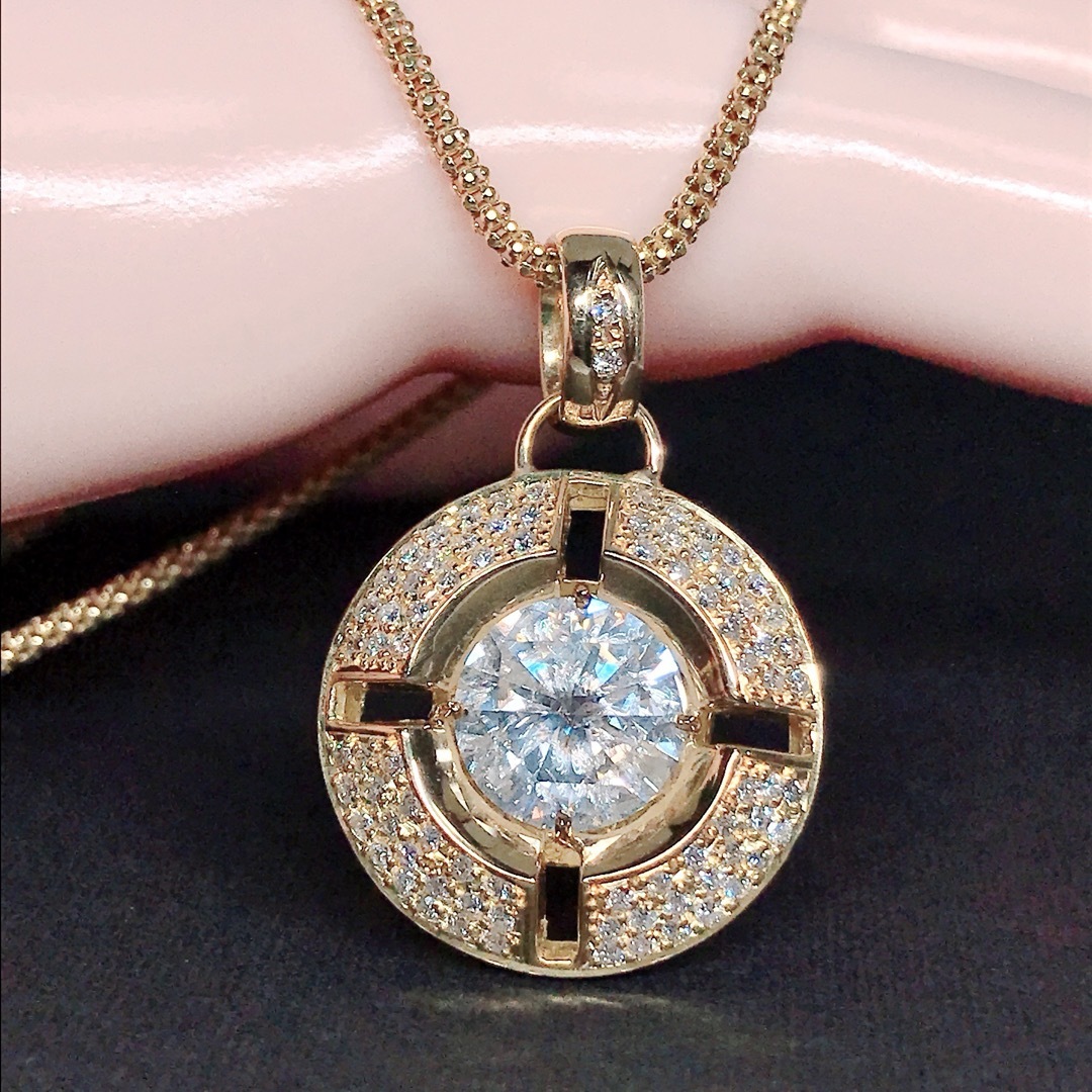 計3.238ct ダイヤモンド ペンダントトップ K18 大粒 ダイヤ 2ct