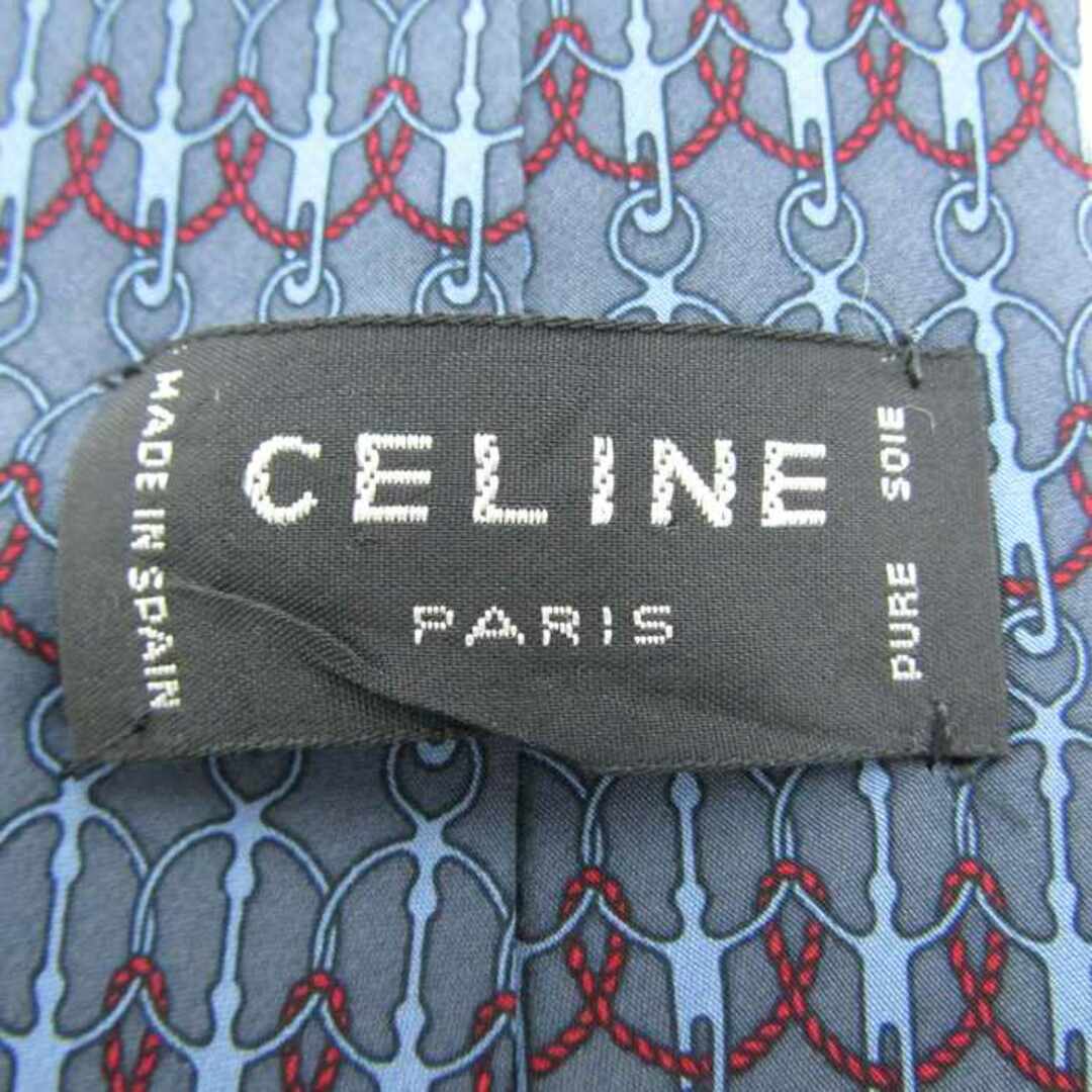 celine(セリーヌ)のセリーヌ ブランド ネクタイ シルク 総柄 ドット柄 メンズ ネイビー CELINE メンズのファッション小物(ネクタイ)の商品写真