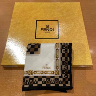 フェンディ(FENDI)のFENDIハンカチホワイト(ハンカチ)