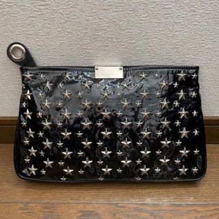 ジミーチュウ(JIMMY CHOO)の【JIMMY CHOO】ジミーチュウスタッズエナメルクラッチバッグ(クラッチバッグ)