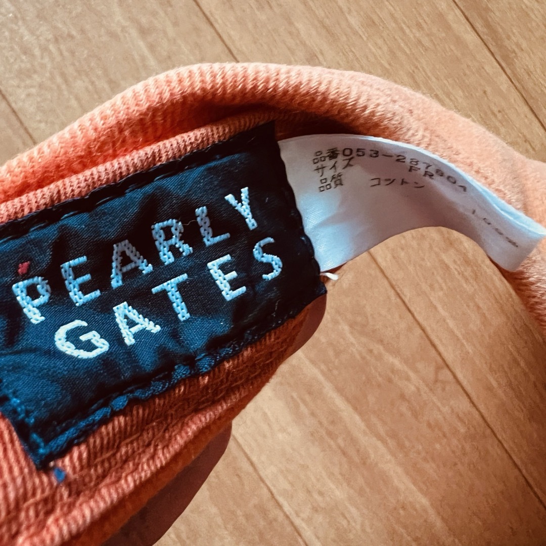 PEARLY GATES(パーリーゲイツ)のパーリーゲイツ ニコちゃんサンバイザー スポーツ/アウトドアのゴルフ(ウエア)の商品写真