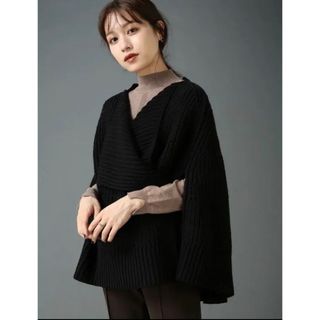 アニュアンス(ánuans)のL'Or Double-breasted Cape Coat(ポンチョ)