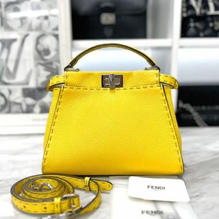 フェンディ(FENDI)の美品☆　フェンディ　ピーカブー　ミニ　クオイオローマ　2way　2020年(ハンドバッグ)