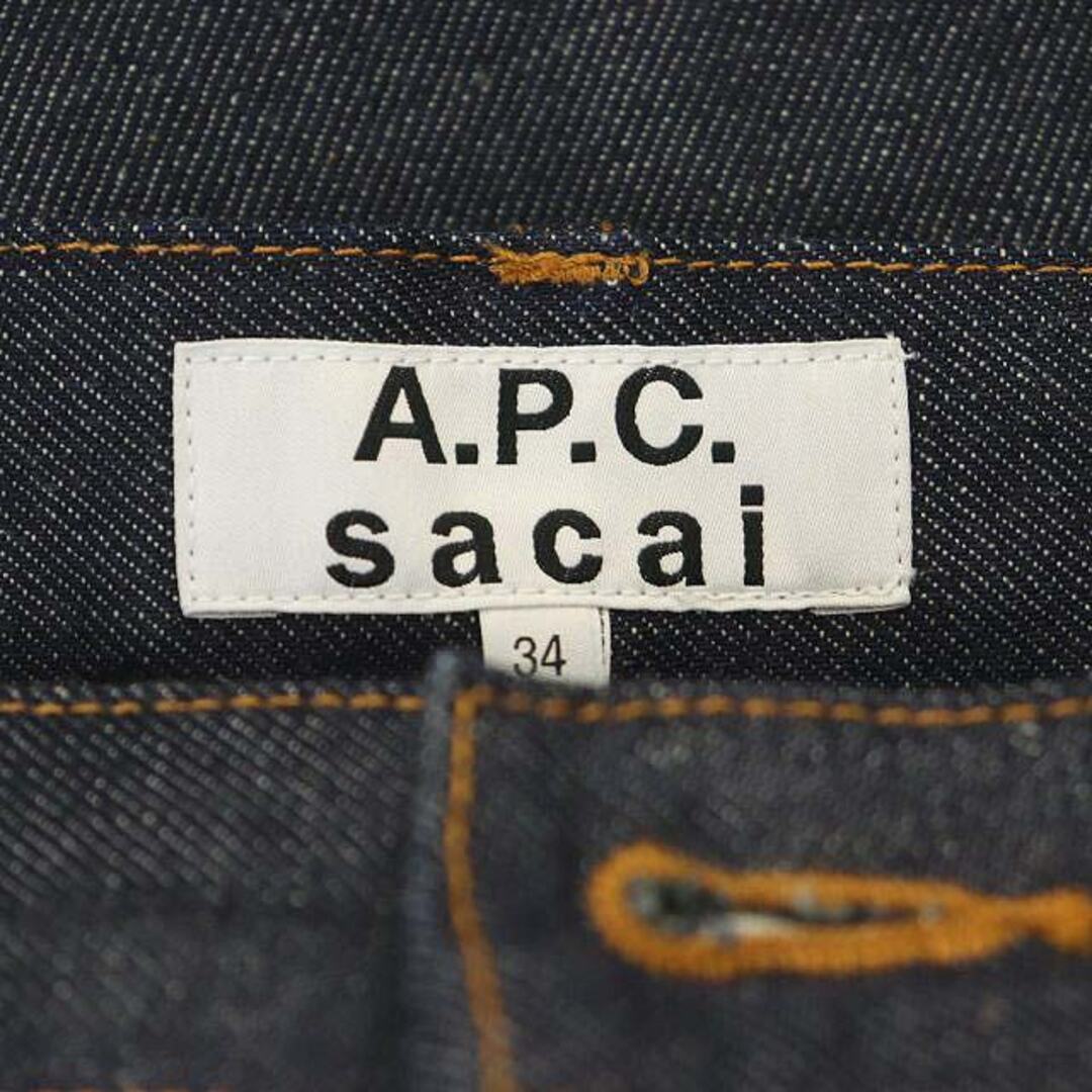 sacai - サカイ ×アーペーセー A.P.C. サイドジップ プリーツ デニム