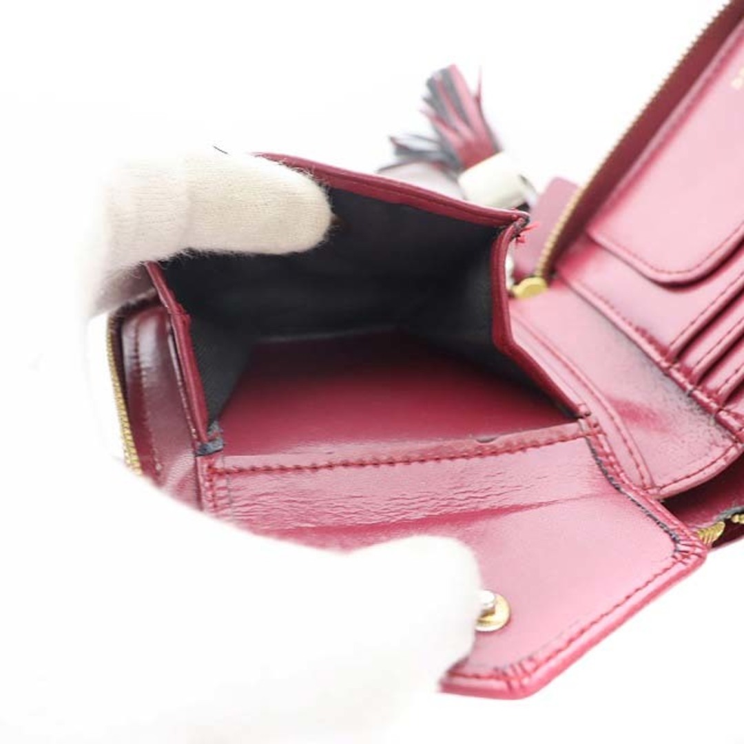 other(アザー)のフェネック Fennec 二つ折り財布 ラウンドジップ タッセル 赤 レッド レディースのファッション小物(財布)の商品写真