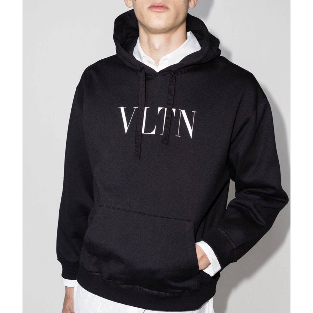 VLTN ヴァレンティノ VALENTINOロゴ パーカー フーディー 黒 新品