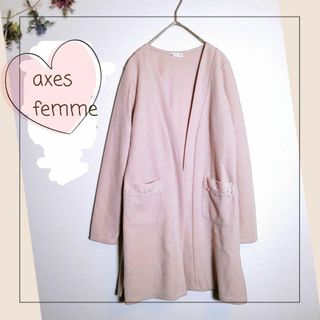 アクシーズファム(axes femme)のアクシーズファム／axes femme／M／大人ラフ♡フェミニンコーディガン(ロングコート)