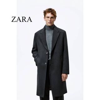 ザラ(ZARA)のザラ　ウールブレンドコート(チェスターコート)