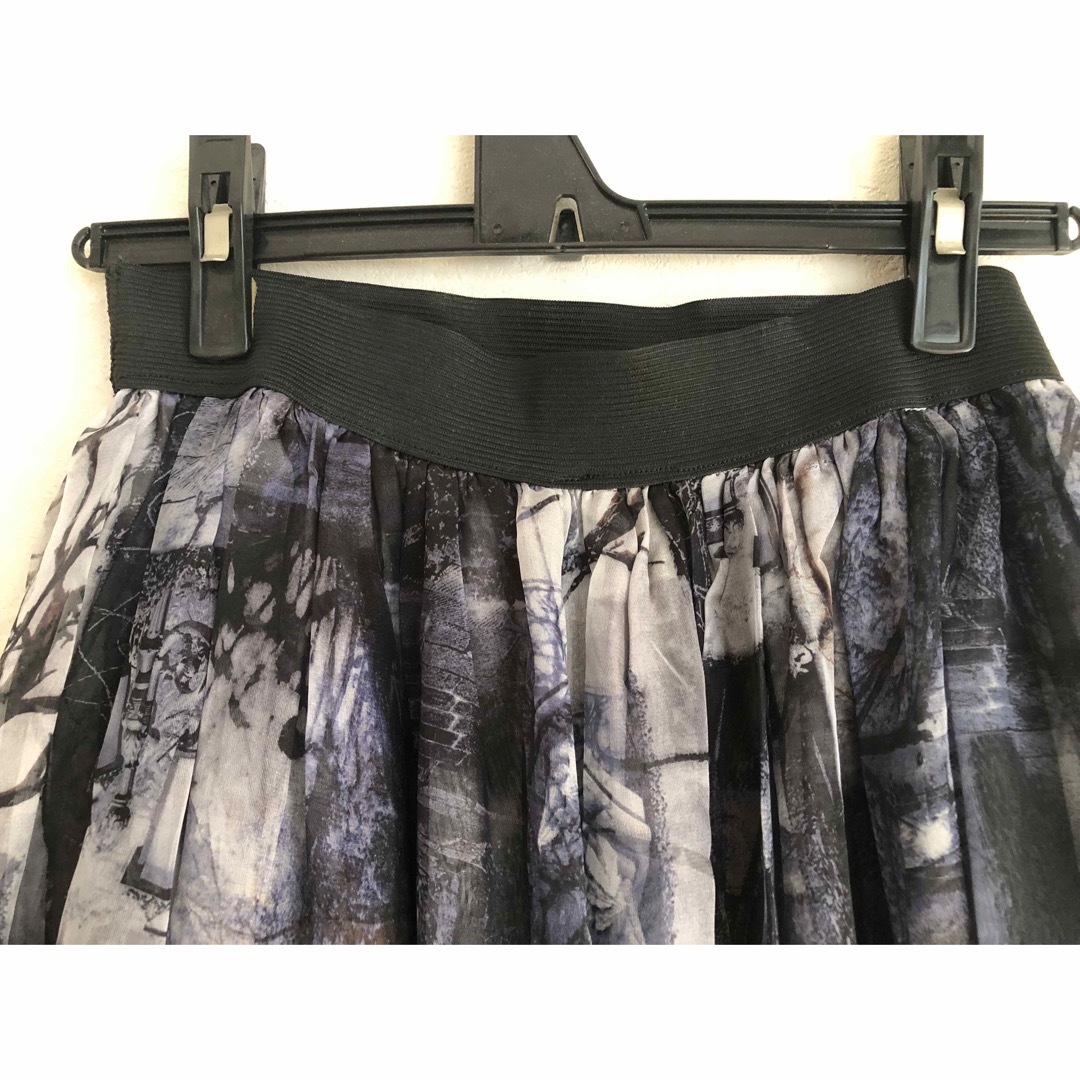 プリント・シフォンロングスカート レディースのスカート(ロングスカート)の商品写真